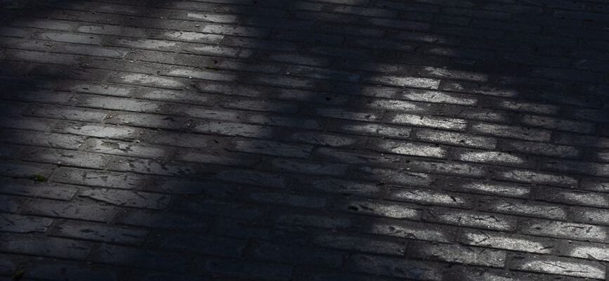 shadows on sidewalk